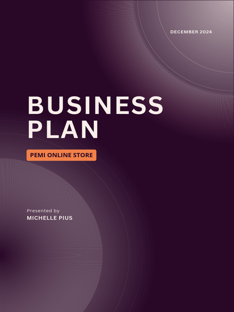 Business Plan | PDF | Retail | Marketing