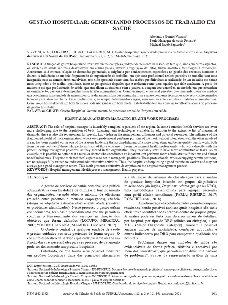 Gestão Hospitalar e Processos de Saúde | PDF | Despesa | Orçamento