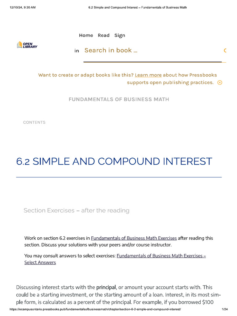 Simple and Compound Interest | PDF