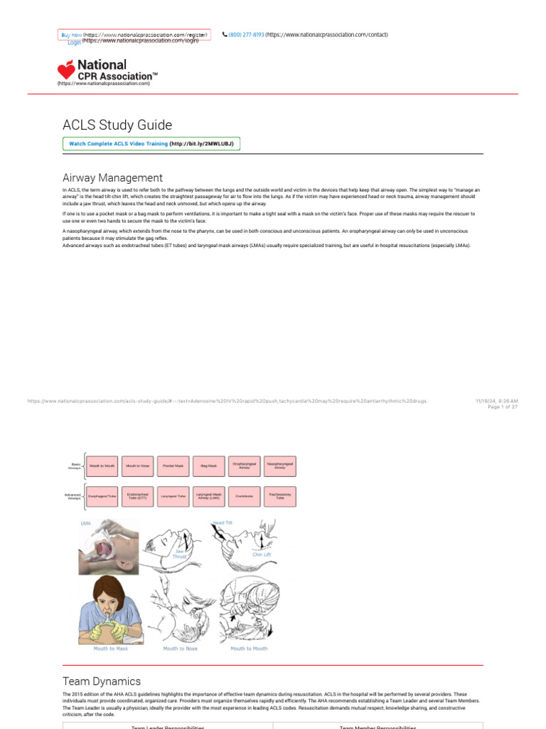 Free 2024 Acls Study Guide - Acls Made Easy! | PDF | Stroke ...