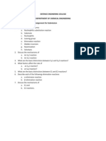 Organic Chemistry Assignment for Submission