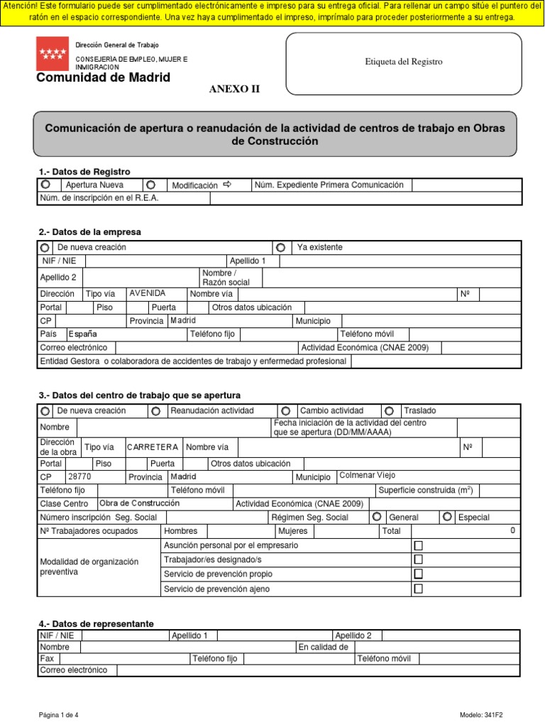 Apertura Centro Trabajo 2010 PDF Science