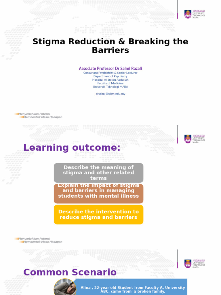 Stigma and Barriers in Managging Students With Mental Illness | PDF ...