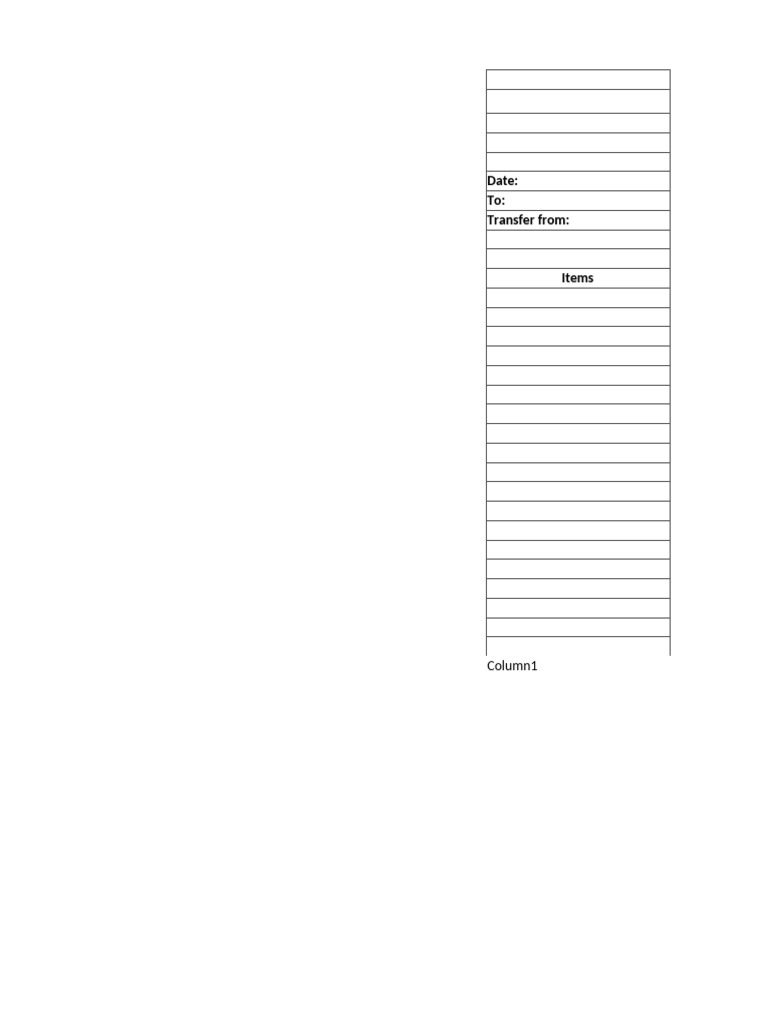 Pull Out Form | PDF