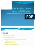 Uso de Telnet en GNU Linux y Microsoft