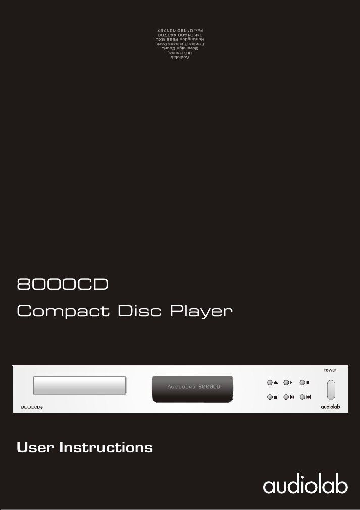 8000CD Compact Disc Player: User Instructions | PDF | Foreign Language ...