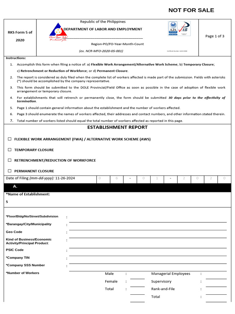 RKS Form 5 Submission Guidelines 2020 | PDF | Employment | Industrial ...