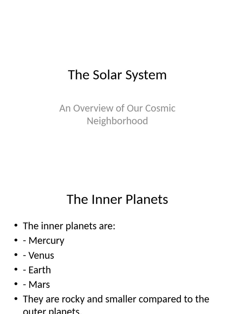 The Solar System | PDF