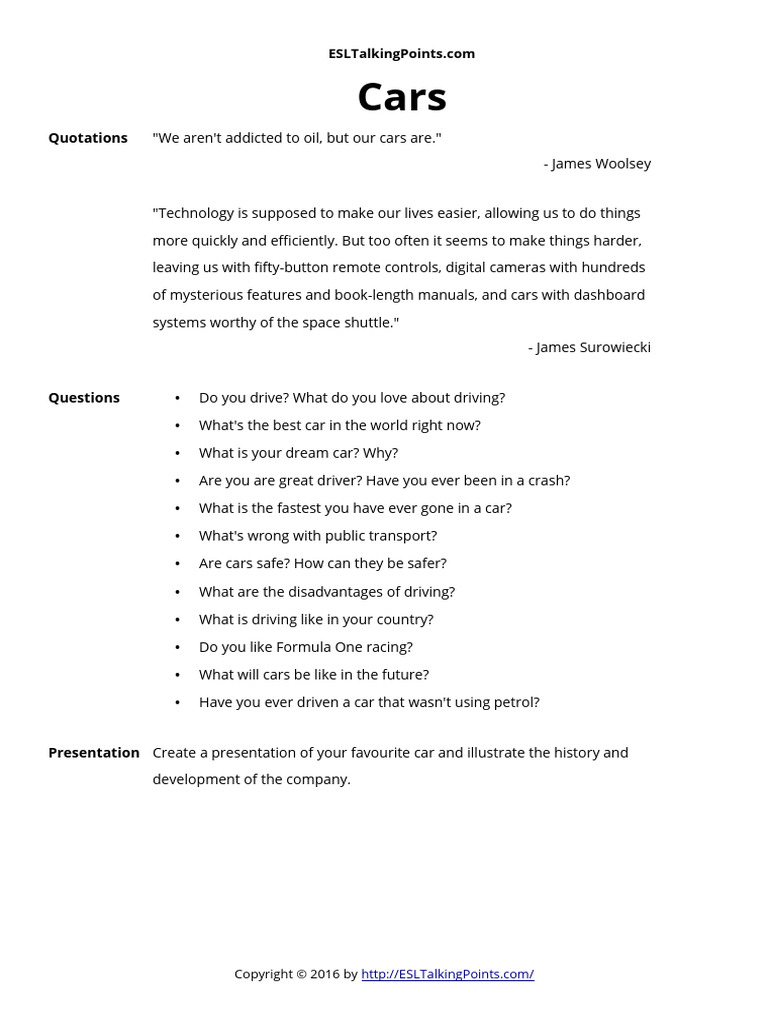 Cars | PDF