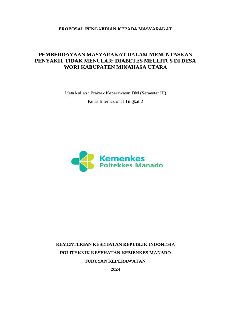 Proposal - Pengabmas - DM - Sarter - 2C Fix | PDF