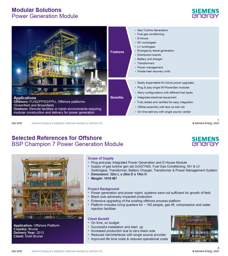 Modular Power Generation Solutions | PDF | Electricity Generation ...