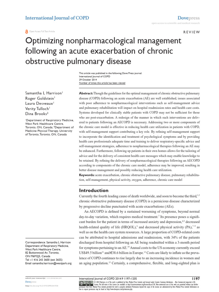copd-9-1197 | PDF | Chronic Obstructive Pulmonary Disease | Cognitive ...