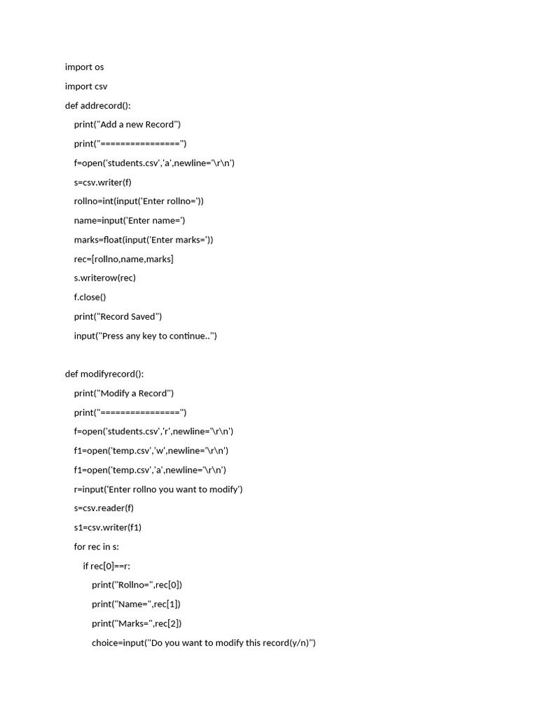 Student Record Management System | PDF | Computing | Software