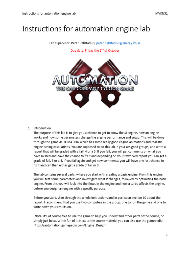 Automation lab instructions 2024 | PDF | Engines | Machines