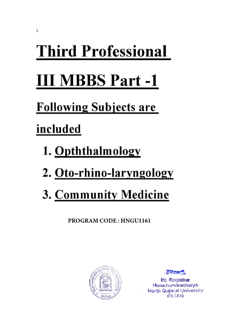 MBBS 3rd Year Curriculum Overview | PDF | Mental Disorder | Psychiatry