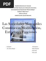 SOCIEDADES MERCANTILES (TRABAJO MONOGRÁFICO)