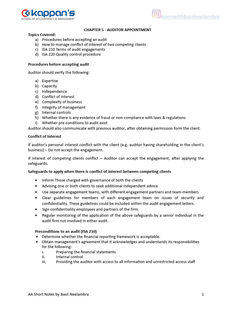 Chapter 5 Pdf Audit Internal Control