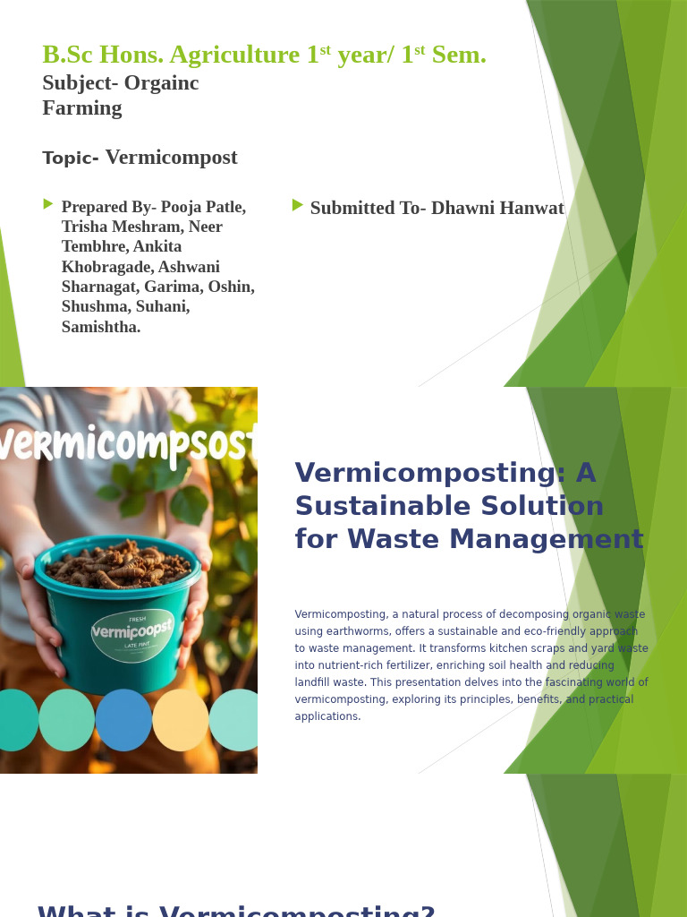 Vermicomposting: Eco-Friendly Waste Solution | PDF | Compost | Soil