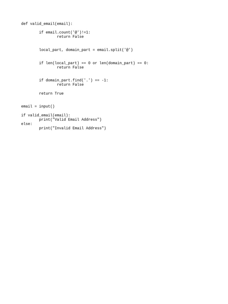 Valid Email Id | PDF