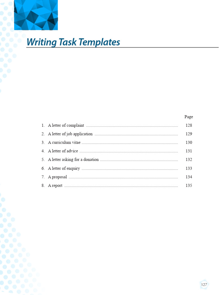 Writing Template | PDF