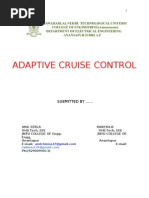 Adaptive Cruise Control