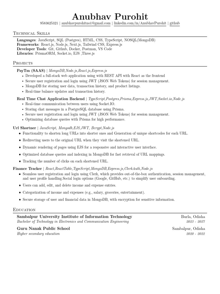 Full-Stack Developer Portfolio | PDF | Postgre Sql | Databases
