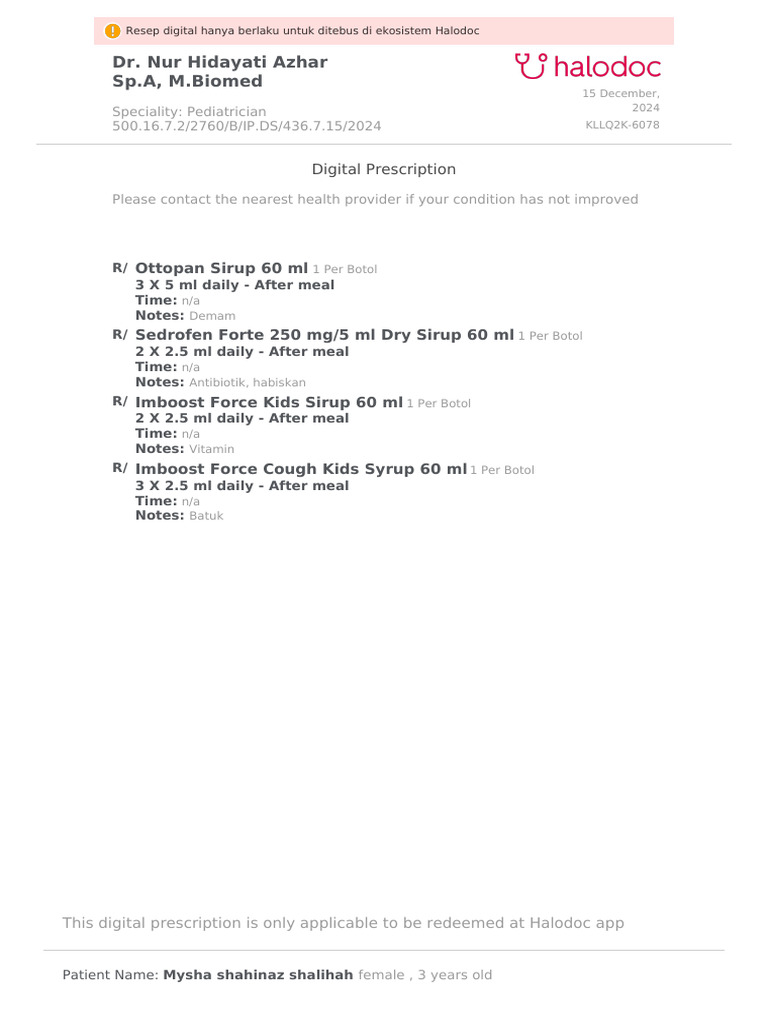 Prescription | PDF