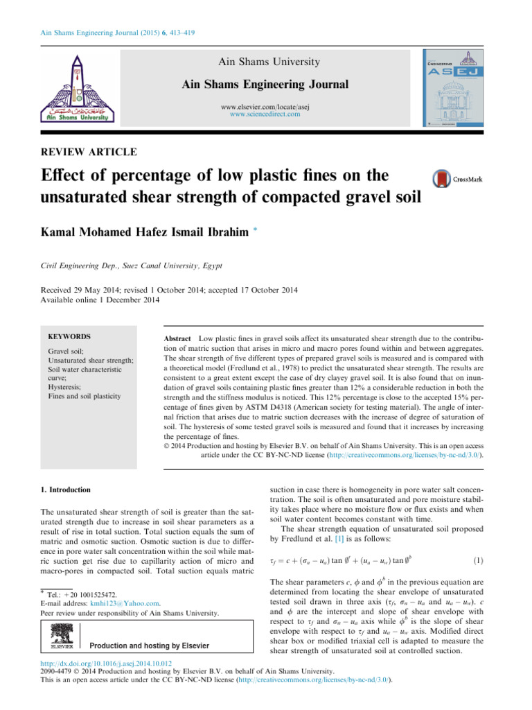 1 s2.0 S2090447914001506 Main | PDF | Civil Engineering | Earth Sciences