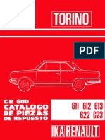 CR 600 - Catalogo de Piezas de Repuesto Torino