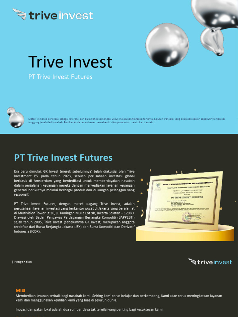 Profil PT Trive Invest Futures | PDF