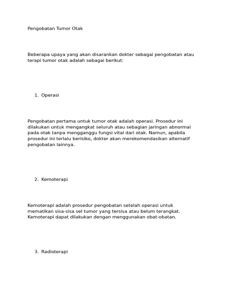 Tumor Otak | PDF