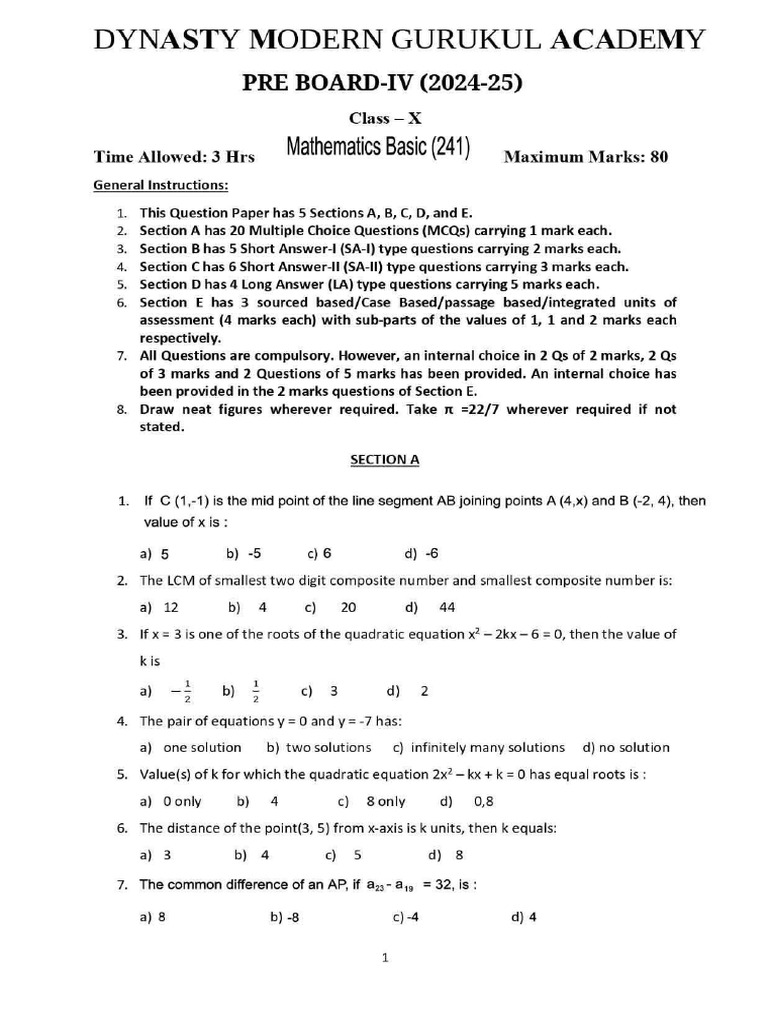 Maths Basic Print | PDF