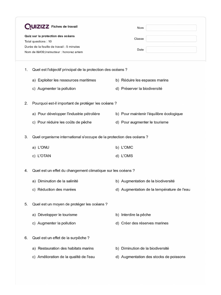 Test Oceans | PDF