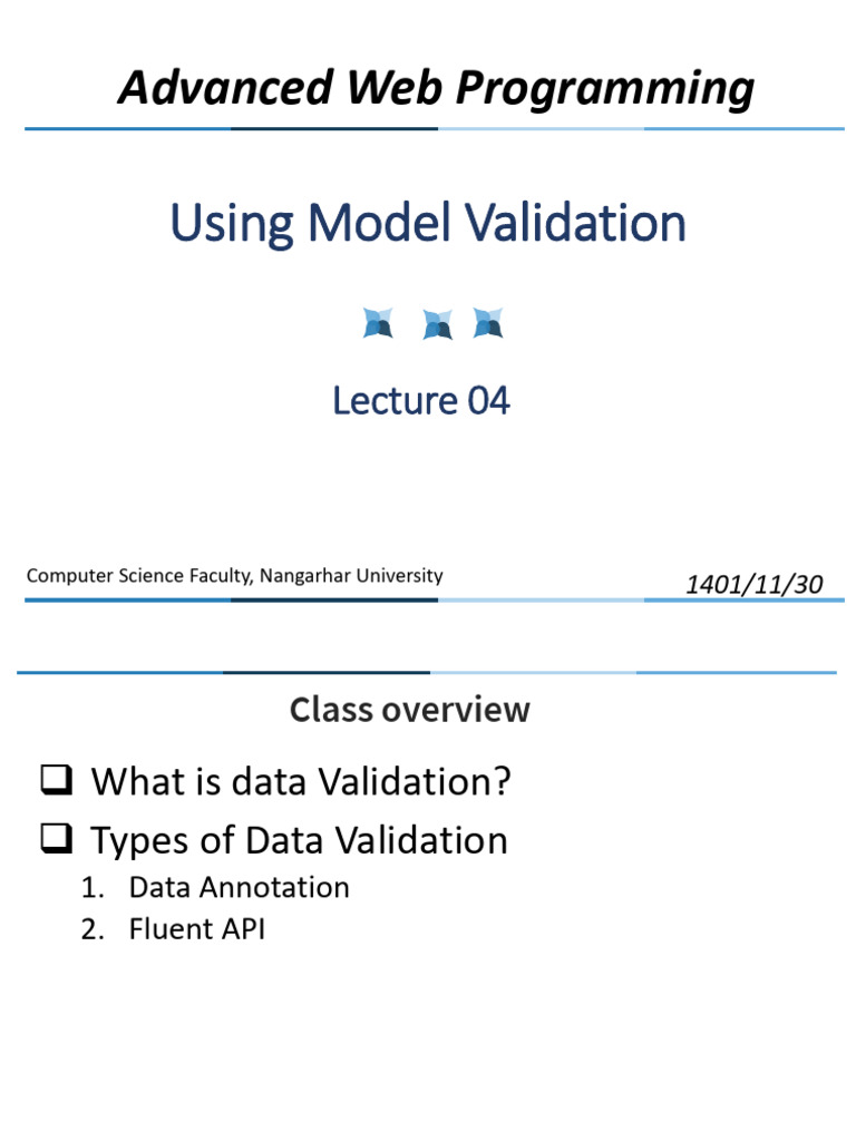 AWD-Lecture 04 Modal Validation | PDF