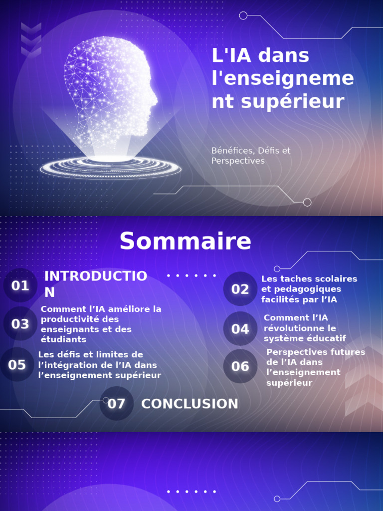 IA et enseignement supérieur : enjeux et perspectives | PDF ...
