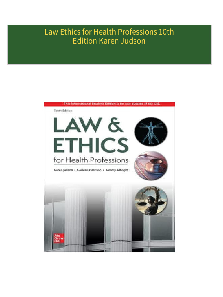 Instant download Law Ethics for Health Professions 10th Edition Karen ...