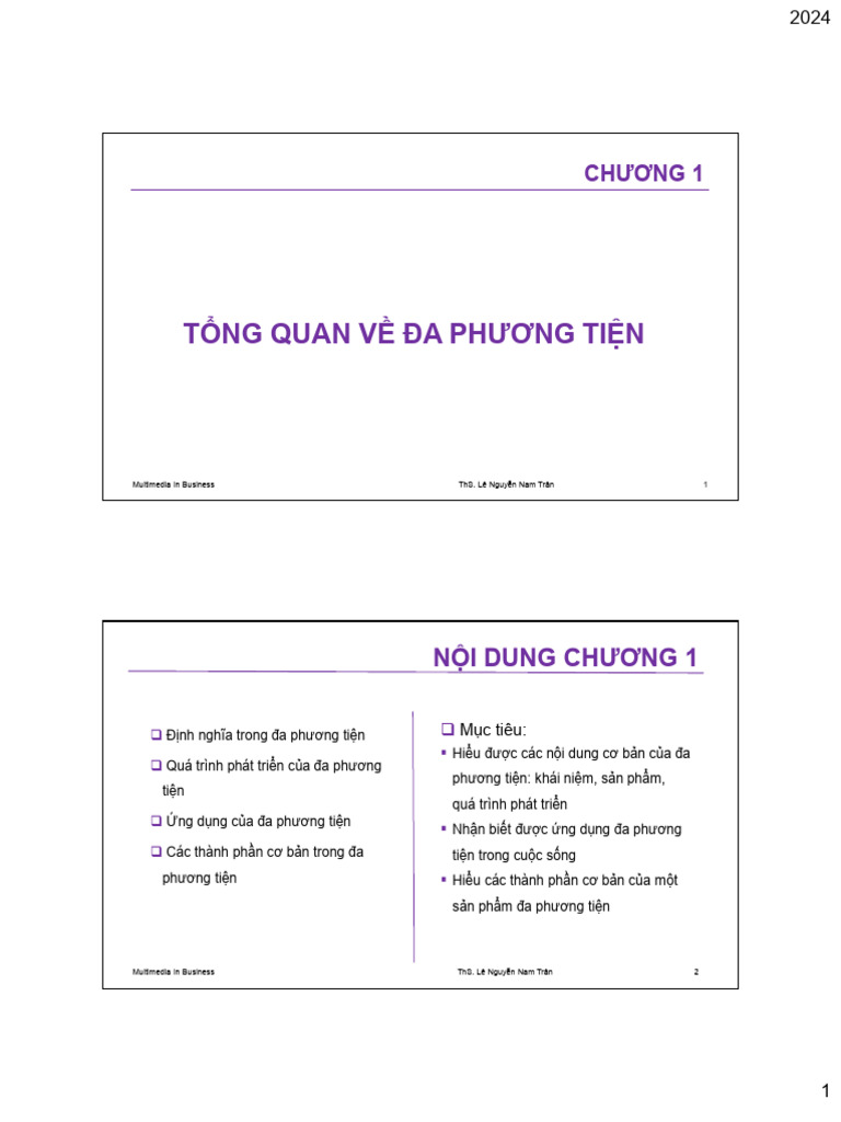 DPT - Chuong 1 | PDF