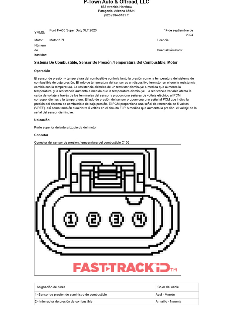 Fuel System Test P0088 | PDF | Resistencia Eléctrica y Conductancia ...
