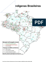 Mapa Tribos Indígenas Brasileiras - 2003