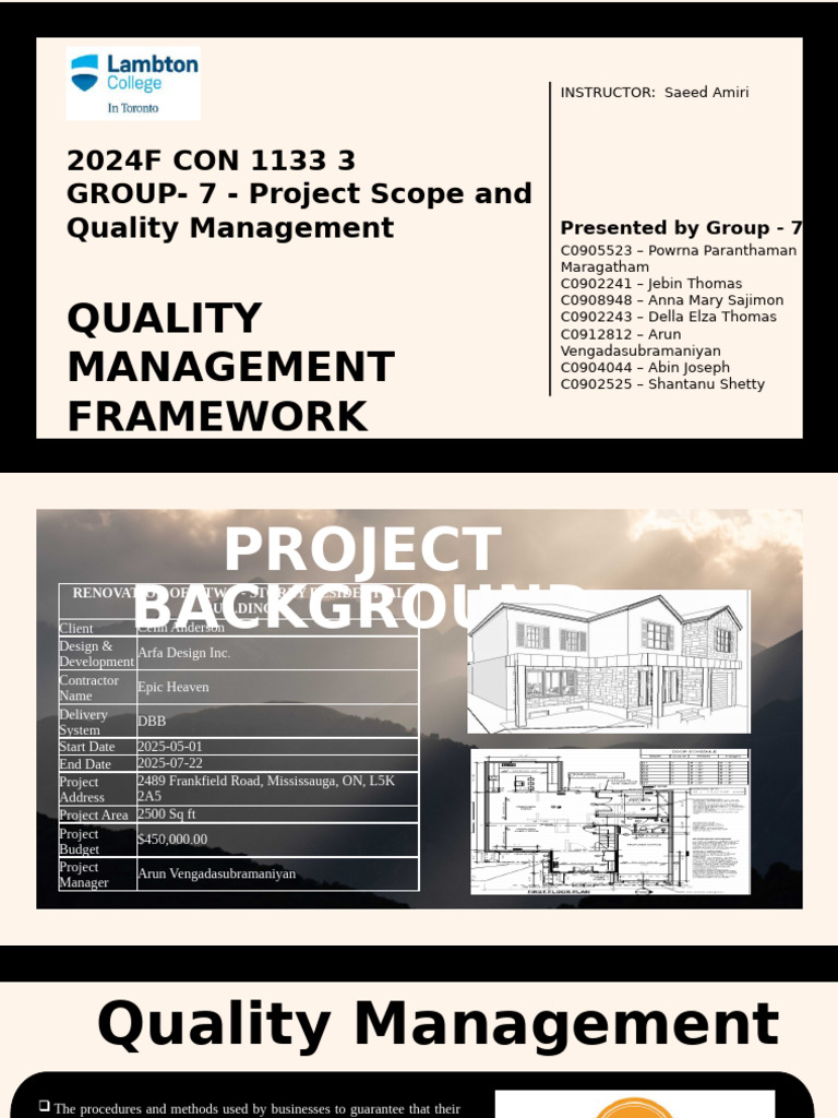Photo inspiration: Fresh Look at Quality Management Framework For Renovation Pdf