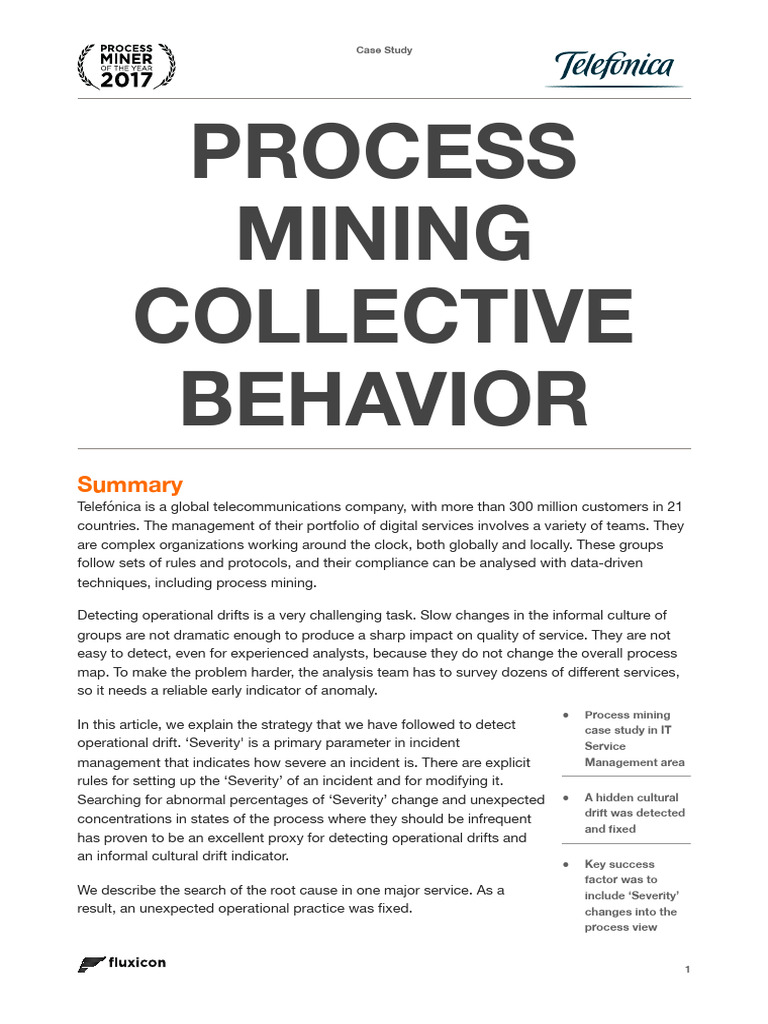 Process Mining for Operational Drift Detection | PDF | Analytics