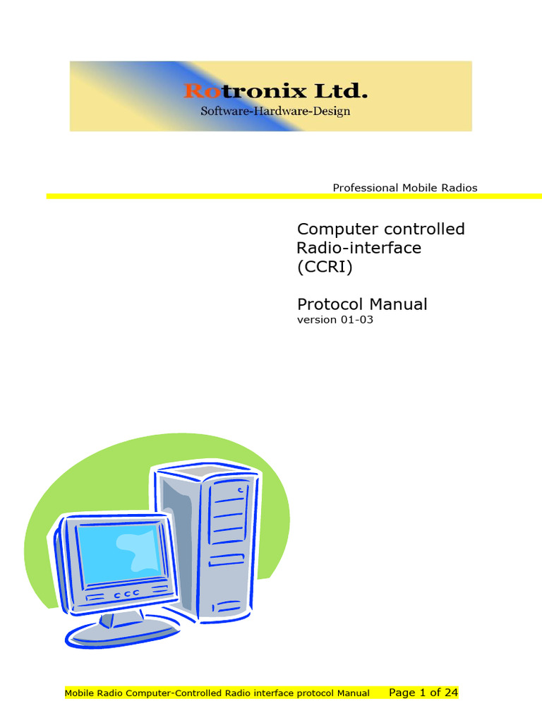 Computer Controlled Radio Interface - CCRI | PDF | Electronics ...