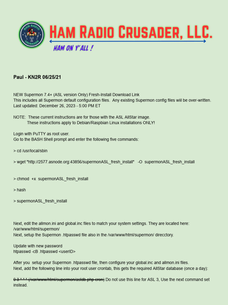 Supermon For ASL 3 | PDF | System Software | Software