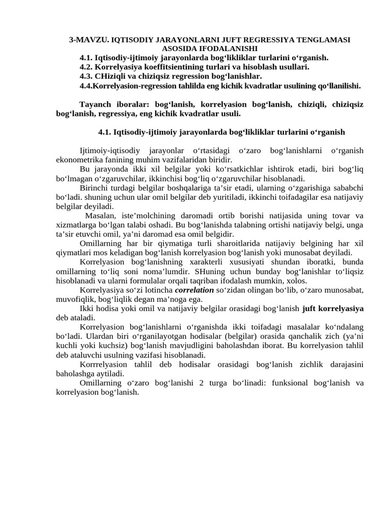3 Mavzu | PDF
