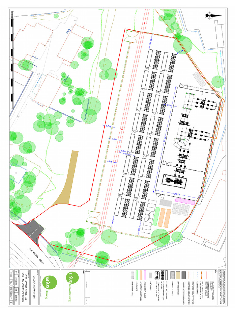 SRE1140 03 52 R1 (1) SITE LAYOUT RETAINING EXISTING OVERHEAD CABLE ...