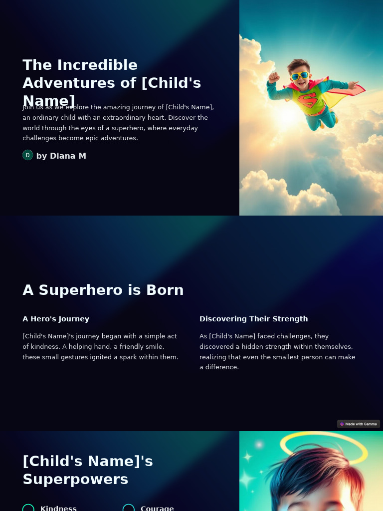 The Incredible Adventures of Childs Name | PDF | Courage