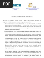 DeclaraÇÃo de PrincÍpios