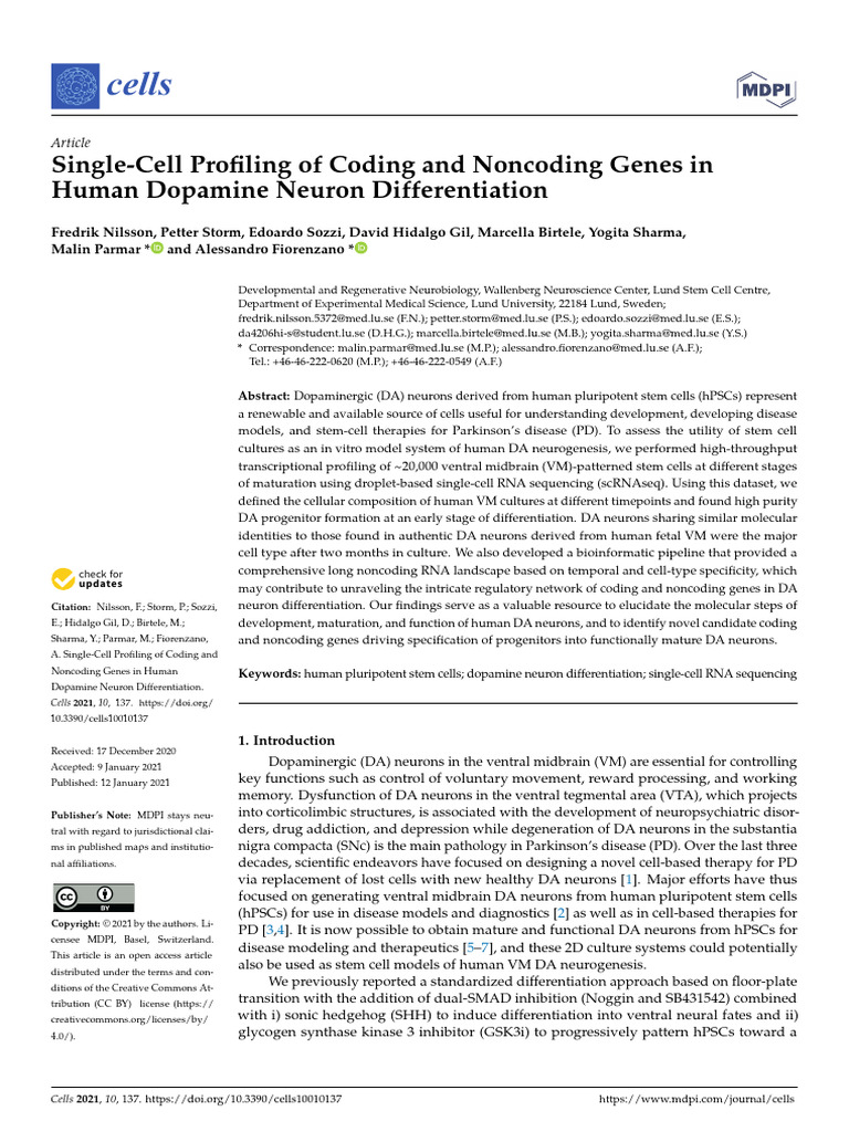 2021 Single-Cell Profiling of Coding and Noncoding Genes in Human ...