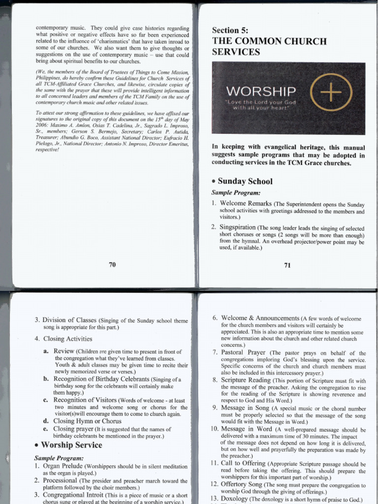 Sunday Service | PDF