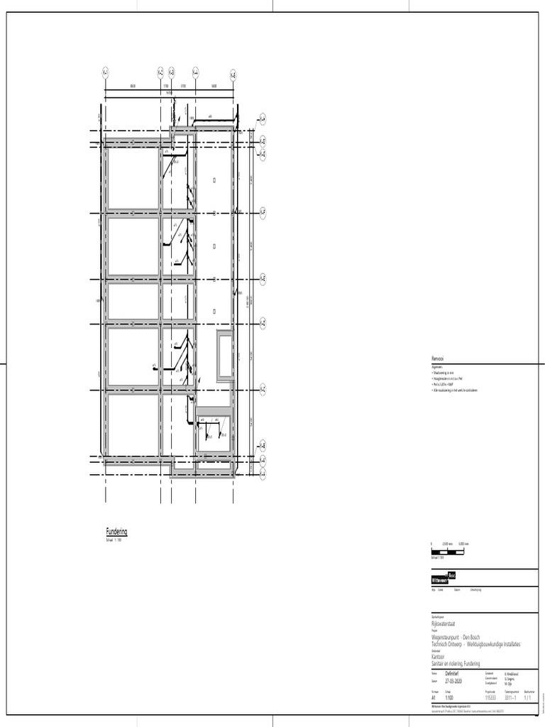 Denbosch - Wi - Kantoor - Sheet 3311 - Sanitair en Riolering, Fundering ...